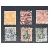 German Empire Stamps 1902 Germania Lot