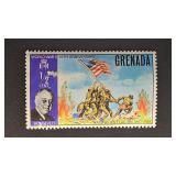Grenada Stamp 1952 25th Iwo Jima Anniversary