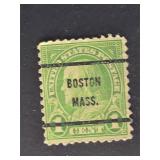 US Stamp 1923 Franklin Precancel Boston Mass