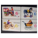 US Stamps 1970 6c Christmas Toys PB