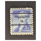 US Stamp 1954 Harding Precancel Philadelphia PA