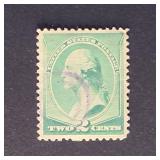 US Stamp 1887 Washington 2c Green