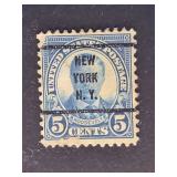 US Stamp 1922 Roosevelt Precancel New York NY