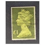 Great Britain Stamp Queen Elizabeth II Machin ï¿½1