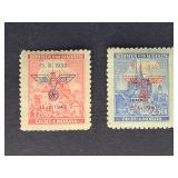 Bohemia and Moravia Stamps 1942 Overprints