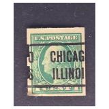 US Stamp 1912 Washington Schermack Precancel