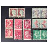 France Stamps Mariannes Pairs Lot