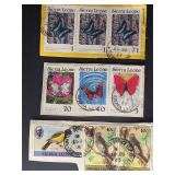 Sierra Leone Stamps Mixed Squares w Cancels
