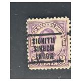 US Stamp 1923 Lincoln Precancel Mount Morris Ill