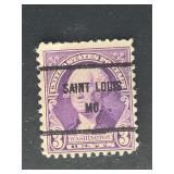 US Stamp 1932 Washington Precancel Saint Louis MO