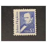 US Stamp 1989 $1 Great Americans: Johns Hopkins
