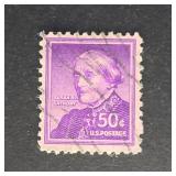 US Stamp 1955 50c Liberty Series: Susan B. Anthony