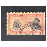 New Zealand Stamp 1940 1d Endeavour and Cook