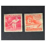 Nicaragua Stamps 1949 Airmail Racquet Sports