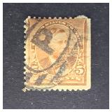 US Stamp 1890 5c Grant