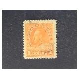 Canada Stamp 1925 King George V Admiral Orange $1