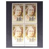 Canada Stamp 1973 Nellie McClung Block