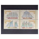 Canada Stamps 1977 Sailing Vessels Block