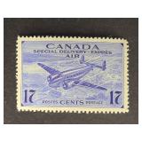 Canada Stamp 1943 Trans-Canada Airplane 17c