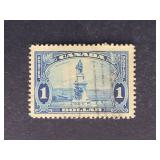 Canada Stamp 1935 Champlain Statue $1