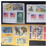 US Stamps Squares Blotcks Lot w Uncacelled