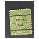 US Stamp 1923 Franklin Precancel Boston Mass
