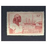 Guadeloupe Stamp 1947 10c Basse-Terre Harbour