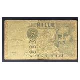 Italy 1000 Lire Marco Polo Banknote 1982