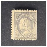 US Stamp 1917 Franklin 15c