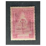 Ruanda-Urundi Stamp 1931 5c Native