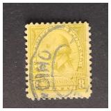 US Stamp 1932 Washington 8c Olive Bister