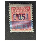 Chile Stamp 1973 Overprint Modernization
