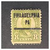 US Stamps 1923 Grant 8c Precancel Philadelphia PA