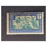 Madagascar Stamp 1930 1c Hova with Oxen