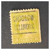 US Stamp 1918 Franklin Precancel Chicago IL