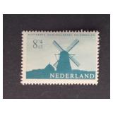 Netherlands Stamp 1963 Windmill