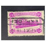 Belgium Stamp 1934 Railway Locomotive 4Fr