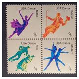 US Stamps 1978 American Dance Series 13c PB