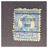 US Stamps 1923 Roosevelt Precancel Cincinnati OH