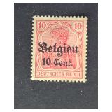 Belgium 1914 German Occupation Overprint 10C