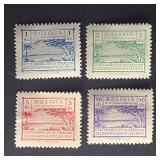 Bolivia Stamps 1946 Set Of Revenues