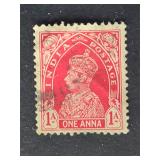 India Stamp 1937 King George VI 1A