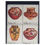 US Stamps 1977 13c Pueblo Art PB