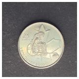 Canada Coin 2007  Vancouver 2010 Paralympics 25c