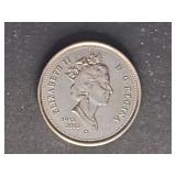 Canada 5 Cents 1952-2002 Double Date P Nickel Coin