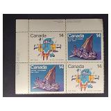 Canada Stamps 1978 Inuit Travel 14ï¿½ Block PB