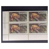 Canada Stamps 1977 Eastern Cougar 12ï¿½ Block PB