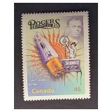 Canada Stamp 1999 Ted Rogers, Sr. and radio tube