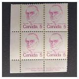 Canada Stamps 1973 Richard B. Bennett PB Block