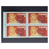 Canada Stamps 1972 Frontenac 8ï¿½ Block